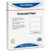 PrintWorks Professional Pre-Perforated Paper for Invoices Statements Gift Certificates & More Letter - 8 1/2 x 11 - 24 lb Basis Weight - 500 / Ream - White