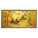 Oriental Furniture 36 Ladies & Bamboo on Gold Leaf wall art hanging living room dÃ©cor Traditional