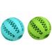 Dog Puzzle Teething Toys Ball Nontoxic Durable Dog IQ Chew Toys for Puppy Small Large Dog Teeth Cleaning/Chewing/Playing/2 Pcs for Small Dogs