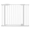 North States 5024129 30 x 29.75-40.5 in. Toddleroo White Metal Auto-Close Gate