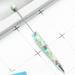 Kisor 10Pcs 1.0mm Beadable Ball Point Pen Smooth Ink Kids Stationery Rollerball Pen for Classroom Plastic Printed 13 Flower E Y06H2Q3G