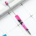 Kisor 10Pcs Beadable Pens Bulk Black Ink Bead Pens Assorted Beaded Pastel Colored Pens Ballpoint Pen for Students Kids School Office Making DIY Printed 23 Rose Red Y08K112G