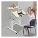 Height Adjustable Rolling Desk Laptop Table Home Office Working Drawing Desk