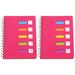 2 Pack Note Pads Notebooks for Work Side- Spiral High Capacity Classmates Student