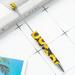 Kisor 10pcs Ballpoint Pen Twist Wire Smooth Writing Stationery DIY Beadable Pen Writing Supplies for Children Printed 20 Sunflower B Y07J2A9G