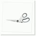 TitanGlide Non-Stick Scissors - 8 Bent Titanium Bonded with Adjustable Glide Feature (16374) White & Gray
