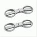 Safe Travel Folding Scissors - Stainless Steel Telescopic Cutter for Home and Office - Portable Trip Scissors (2Pcs)