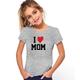 Kids Girls' T shirt Letter Casual Short Sleeve Crewneck Fashion Cotton 7-13 Years Summer Light White Black White