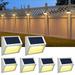 1pc/6pcs Outdoor Solar Lights Solar Deck Lights Solar Powered Outdoor Lights Waterproof Outside Lights For Garden Backyard Patio Yard Fence Post Stair Step Wall Railing Lighting