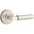 Disk Passage Set with Matching Finish Hercules Lever - Choice of Left/Right Handing and 7 Finishes - 5109HECLHUS15 - Left Handed (LH) - Satin Nickel (US15)