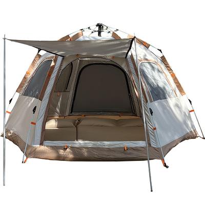 5 person Camping Tent Family Tent Pop up tent Outdoor Waterproof UV Sun Protection Windproof Automatic Camping Tent 1000-1500 mm for Fishing Climbing Beach Oxford Cloth 320275150 cm