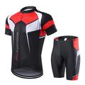 Men's Cycling Jersey Set Bicycle Short Sleeve Set Bicycle Bike Biking Jersey Set Quick-Dry Breathable Shirt Breathable Soft Comfortable Apparel Bike Wear