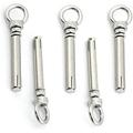 Expansion Bolts Bolt Hooks Wall Fastener Nail Metal Bolt Lift Eye Ring Nut Expansion Bolt Screw Marine Grade 304 Stainless Steel Concrete Wall Anchor Sleeve(Color:Silver Dimensions:M8X60MM) (Color : (