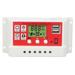Controlador de carga controlador de carga fotovoltaica PWM pantalla LCD de baterÃ­a de litio puerto USB de 12 V/24 V para baterÃ­a de lÃ¡mpara solar e iluminaciÃ³n LED(30A)
