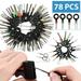 78Pcs Wire Terminal Removal Tool Car Electrical Wiring Crimp Connector Pin Kit