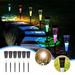 CELNNCOE Bright Solar Outdoor Lights 6 Pack Flashing Color Changing LED Solar Outdoor Lights IP67 Solar Lights Solar Garden Lights For Walkway Garden Patio Garden Decor for Outside