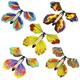 5pcs/set Flying In The Book Magic Butterfly Flying Card Toy With Empty Hands Butterfly Wedding Magic Props Tricks Christams Gift