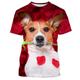 Animal Dog Jack Russell Terrier T-shirt Anime Graphic T-shirt For Couple's Men's Women's Adults' 3D Print Casual Daily