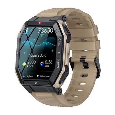 K55 Military Smart Watch Men 1.85inch Bluetooth Call 350mAh 24H Healthy Monitor Outdoor IP68 Waterproof Smartwatch