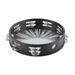 Tambourine Double Row 16 Pairs Metal Jingles Clear Sound Laser Handheld Drum Bell Timbrel 10in