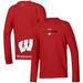 Youth Under Armour Red Wisconsin Badgers 2024 On-Court Bench Unity Performance Long Sleeve T-Shirt