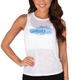 Women's Concepts Sport White Los Angeles Chargers Infuse Lightweight Slub Knit Tank Top