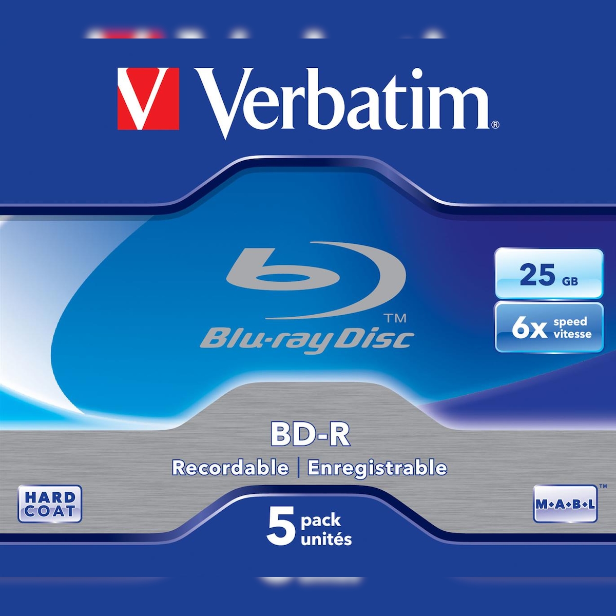 Verbatim 43715 Verbatim Blu-ray BD-R 25GB 5er Image