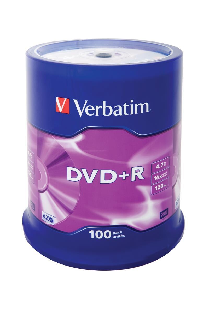 Verbatim 43551 Verbatim DVD+R 4,7 GB 100er Image
