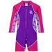 Tuga Girls High Tide L/S Swimsuit (UPF 50+) Purple Wave 12-18 mos