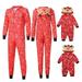 Women Deer Hooded Romper Jumpsuit Family Pajamas Sleepwear Christmas Outfit