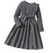 Youmylove Toddler Girls Fall Winter Dress Long Sleeve Solid Color Knit Sweater Dress For Kid Little Girls Dresses Skirt Outfits Baby Child Leisure Dailywear