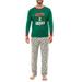 Cuoff Christmas Family Pajamas Matching Sets Loungewear Outfits Matching Long Sleeve Tops+Pants Set Pajama Tops Pajama Bottoms Pajama Sets Men 2X
