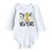 posdfud My First New Year Clothes Baby Boy Girl New Year Outfits Letter Print Romper Jumpsuit Outfits Girls Size 2t Clothes