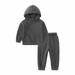 FY24 Valentine s Day Holiday Deals Itsun Set Clothes for Toddler Boys Newborn Baby Girl Clothes Outfits Infant Hoodie Sweatshirt Pants Headband Toddler Girl Clothing Set Dark Gray 2-3 Years