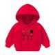 Virmaxy Christmas Toddler Baby Boys Girls Cute Hoodies Antlers Printed Goblet Graphic Hoodies Long Sleeve Pullover Plush Sweatshirt with Robbie Cuffs For The Baby Christmas Gifts Red 6T