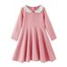 Girl s Dailywear Toddler Crew Neck Fashion Long Sleeve Casual Beach Floral Prints Party Dress Hat Set Elegant Soft Outwear