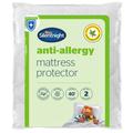 Silentnight Anti-Allergy Mattress Protector, White - Single