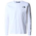 The North Face - Boy's New L/S Graphic Tee - Longsleeve size XXL, white