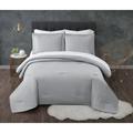 Antimicrobial 7 Piece Bed In A Bag by Truly Calm in Grey (Size QUEEN)