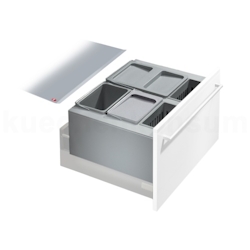 Hailo Abfallsammler 3630601 XX Inset Aufsatz XXL 2x 8,5 + 2x 4,1 + 18 Liter Image