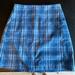 Brandy Melville Skirts | Brandy Melville Cara Plaid Mini Skirt Blue | Color: Blue | Size: 2