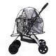 Dog Pram,Dog Stroller Cover, Pet Pram Rain Cover, Foldable Waterproof Transparent Cover for Pet Dog Cat Buggy/Pushchair/Pram Stroller (Size : Large)