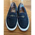 Coach Shoes | Coach Corey Navy Blue Suede Loafers Shoes Closed Toe Rubber Sole Horse-Bit Sz(7) | Color: Blue | Size: 7