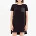 Madewell Dresses | Madewell Black Leather Pocket Shirt Dress | Color: Black | Size: M