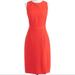 J. Crew Dresses | J.Crew Gwen Sheath Sleeveless Dress In Red-Orange Petite Size 4p | Color: Orange/Red | Size: 4p