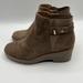 Giani Bernini Shoes | Giani Bernini Women's Vedaa Zip Wedge Booties | Color: Brown | Size: 8