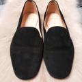 J. Crew Shoes | J.Crew Suede Smoking Slippers Flat Shoe | Color: Black | Size: 8.5