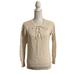 American Eagle Outfitters Sweaters | American Eagle Outfitters Ae Cream Knit Tie Front Long Sleeve Sweater Size Small | Color: Cream | Size: S