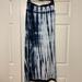 Athleta Skirts | Athleta Maxi Skirt Size Large (L) Navy & White Tie Dye/Shibori Print | Color: Blue | Size: L