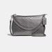 Coach Bags | Coach Carrie Crossbody Silver Leather With A Silver Chain | Color: Silver | Size: Os